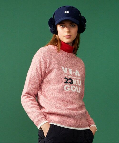 FIDES GOLF ロゴ入り ニットセーター 新品タグ付き MEN】【洗える