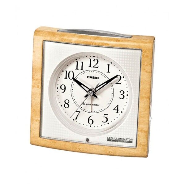 カシオ計算機 夜見えライト付き電波クロック (ホワイト)の通販｜即日