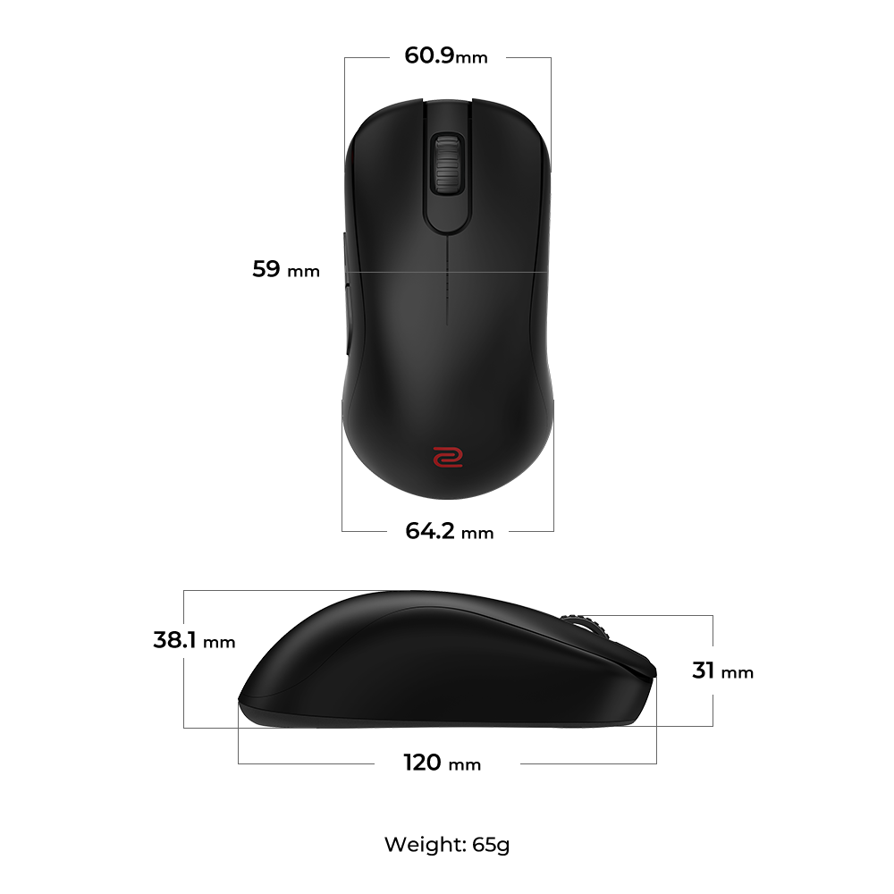 ZOWIE S2-DW 4K ワイヤレスゲーミングマウス for esports | ZOWIE Japan