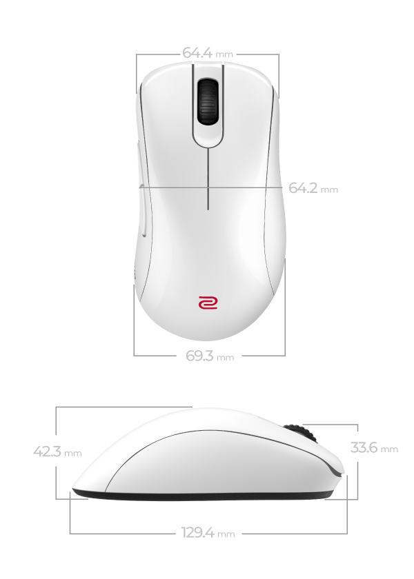 ZOWIE EC1-DW | 4K Wireless Gaming Mouse for Esports Glossy Edition