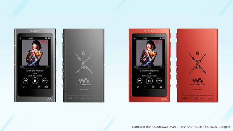 SAO劇場版とコラボしたウォークマンを限定販売――LiSAのハイレゾ楽曲