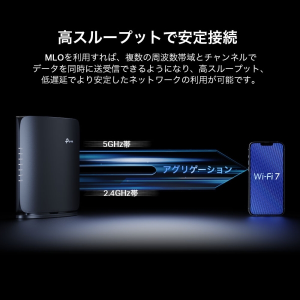TP-Link BE7200デュアルバンドWi-Fi 7ルーター Archer BE7200(JP