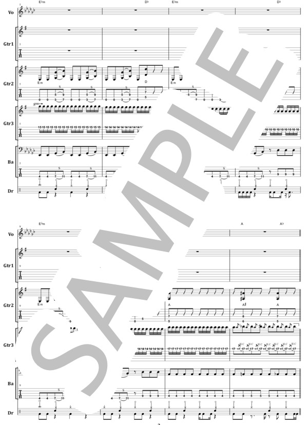 楽譜】DOMINATION / BAND-MAID バンドスコア from68 / BAND-MAID