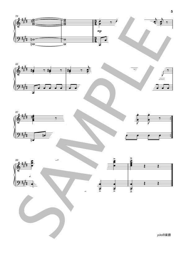 楽譜】 ノーマルバトル / 植松 伸夫 (ピアノソロ / 中〜上級