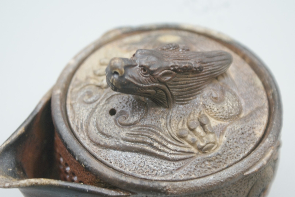 窯元 小西陶古 作 備前 宝瓶（龍） | 陶備堂オンラインショップ