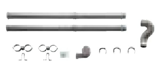 楽天市場】長府/サンポット FF暖房機・給排気管延長セット ステンレス