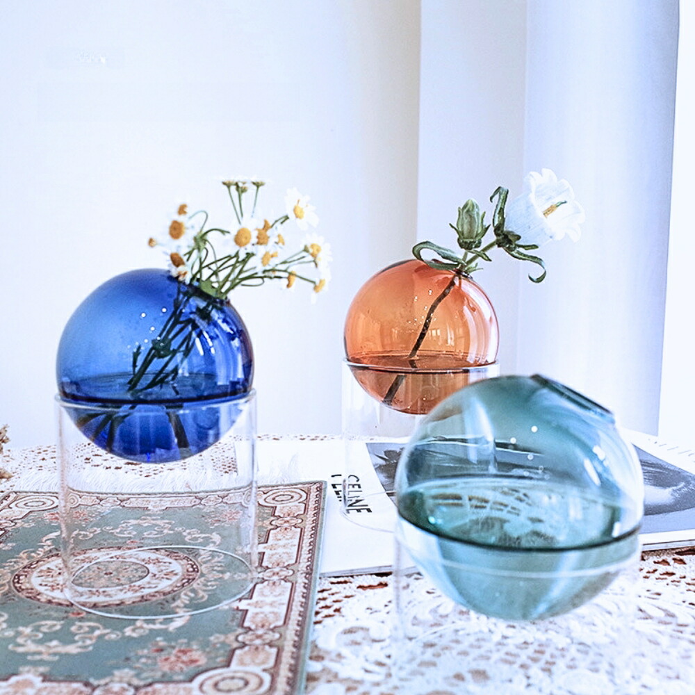 楽天市場】【店内全商品20%OFF!】フラワーベース 花瓶 一輪挿し ガラス