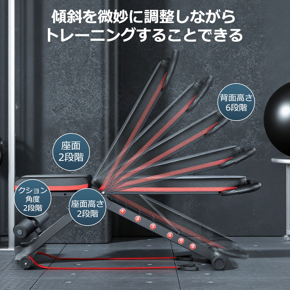 楽天市場】即納！ 4WAY トレーンニングベンチ 調整式インクライン