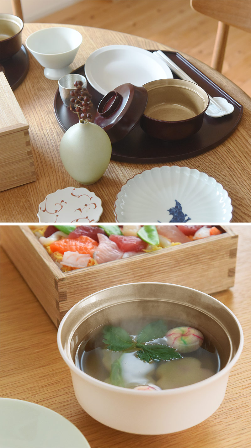 楽天市場】お正月を華やかにする 蓋つき椀 雑煮椀 山中塗 : アンジェ