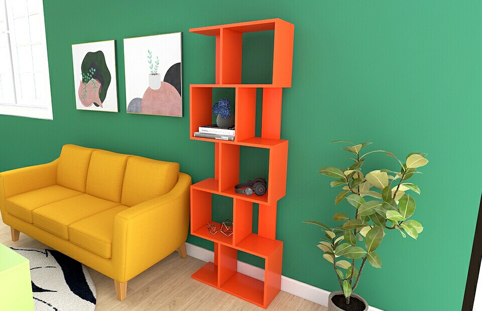 楽天市場】オープンラック 木製 北欧 ポップ スリム s字 5段ラック