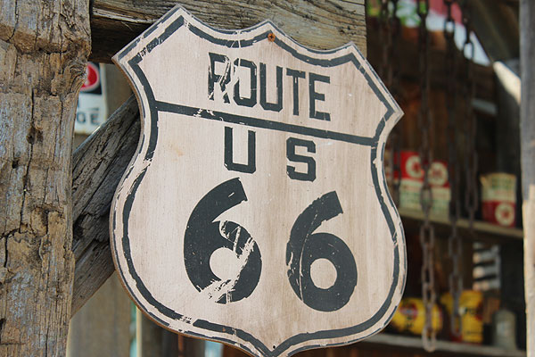 楽天市場】昔のルート66 ウッドサイン （ルート66/カリフォルニア