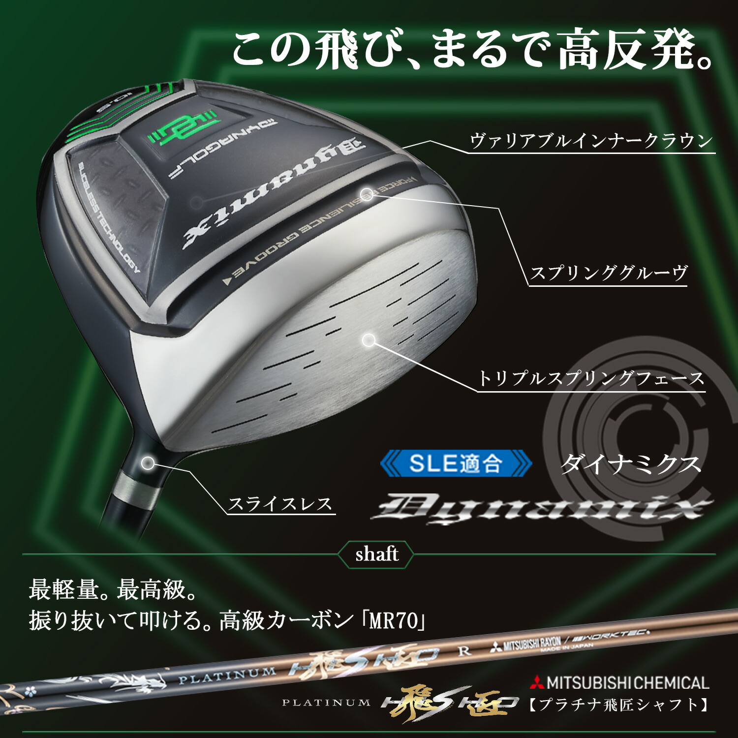 楽天市場】ゴルフ クラブ ドライバー メンズ 46インチ ルール適合 軽量