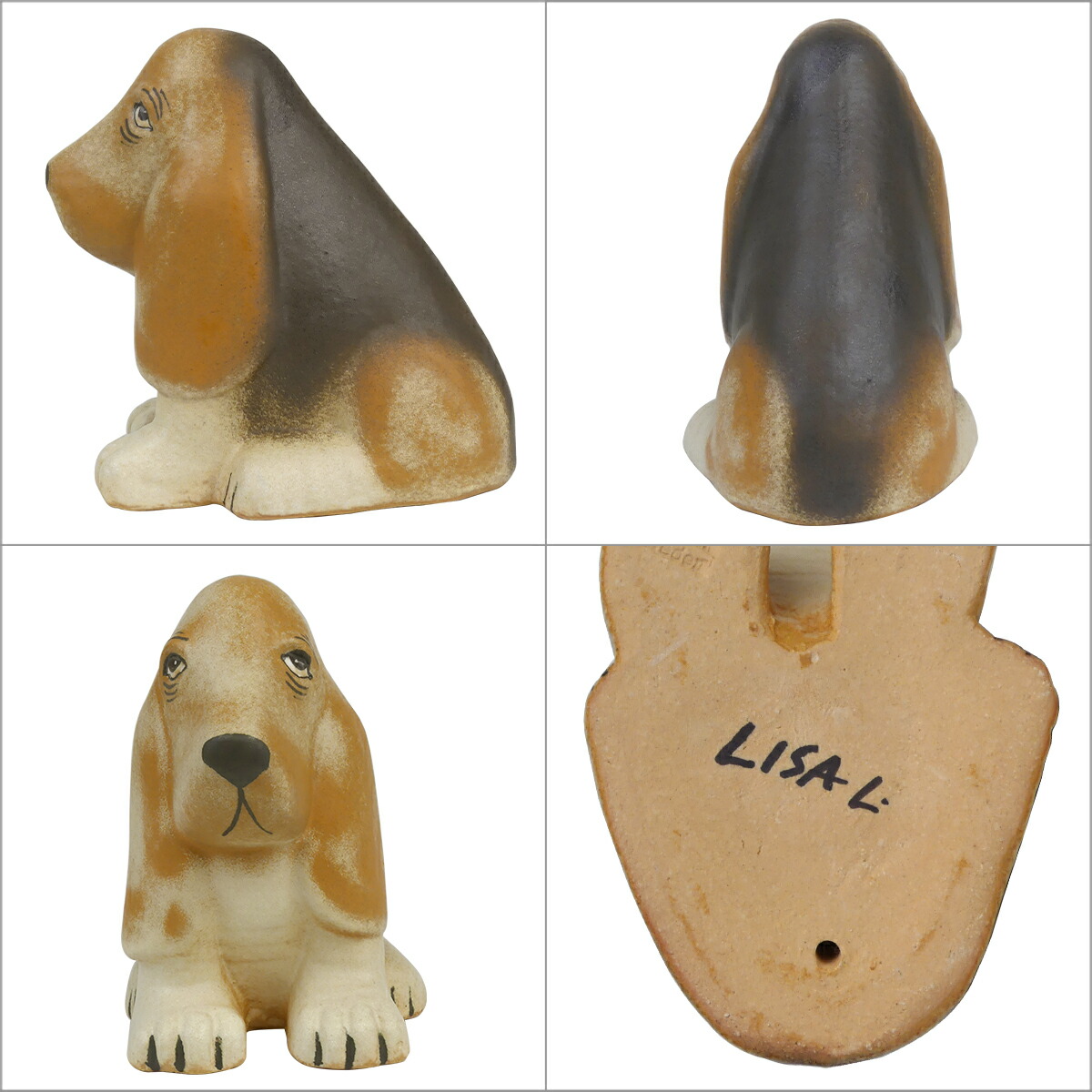 楽天市場】【クーポン4種あり】リサラーソン 置物 ケンネル バセット