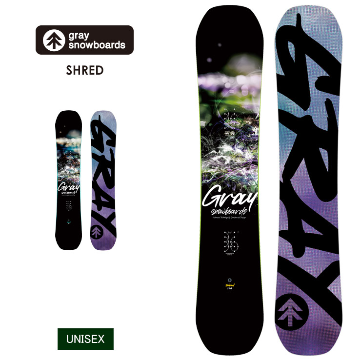 22-23 2023 GRAY グレイ SHRED シュレッド スノーボード 板 メンズ