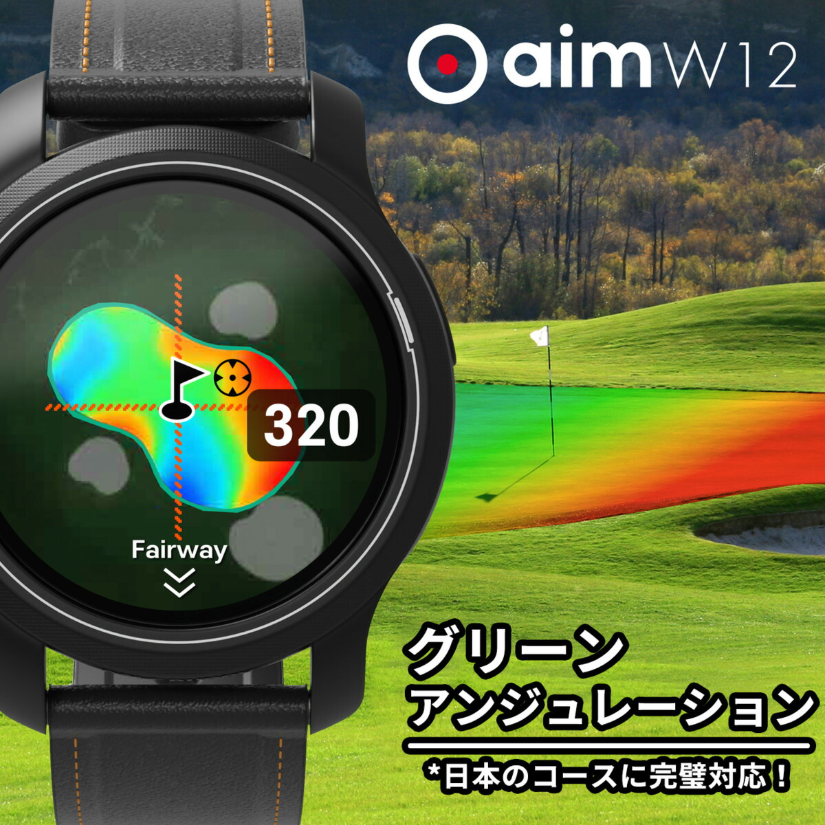 楽天市場】GOLFBUDDY ゴルフバディー aim W12 フルカラー ゴルフ 距離
