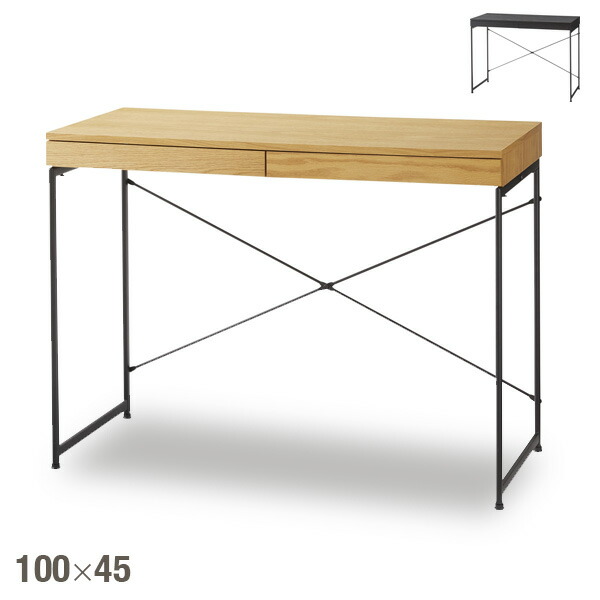 楽天市場】デスク アンティーク風 アイアン脚 木製 おしゃれ 天然木