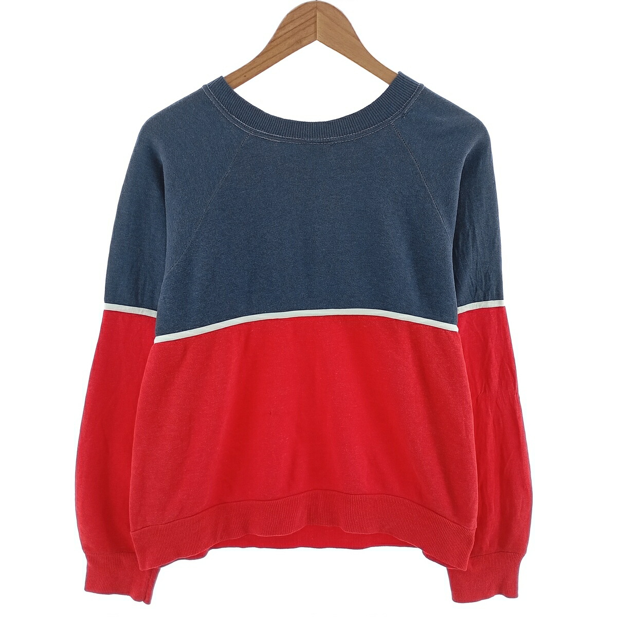 古着 80年代 ナイキ NIKE 紺タグ ツートン ワンポイントロゴスウェット