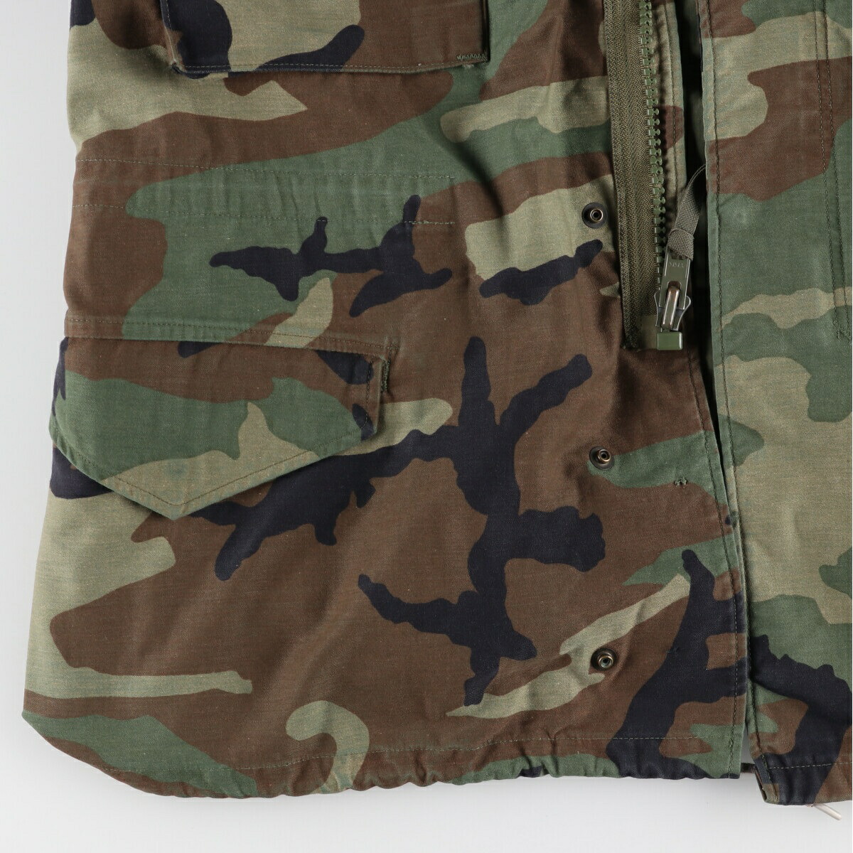 古着 80年代 米軍実品 M-65 迷彩柄 ウッドランドカモ ミリタリー