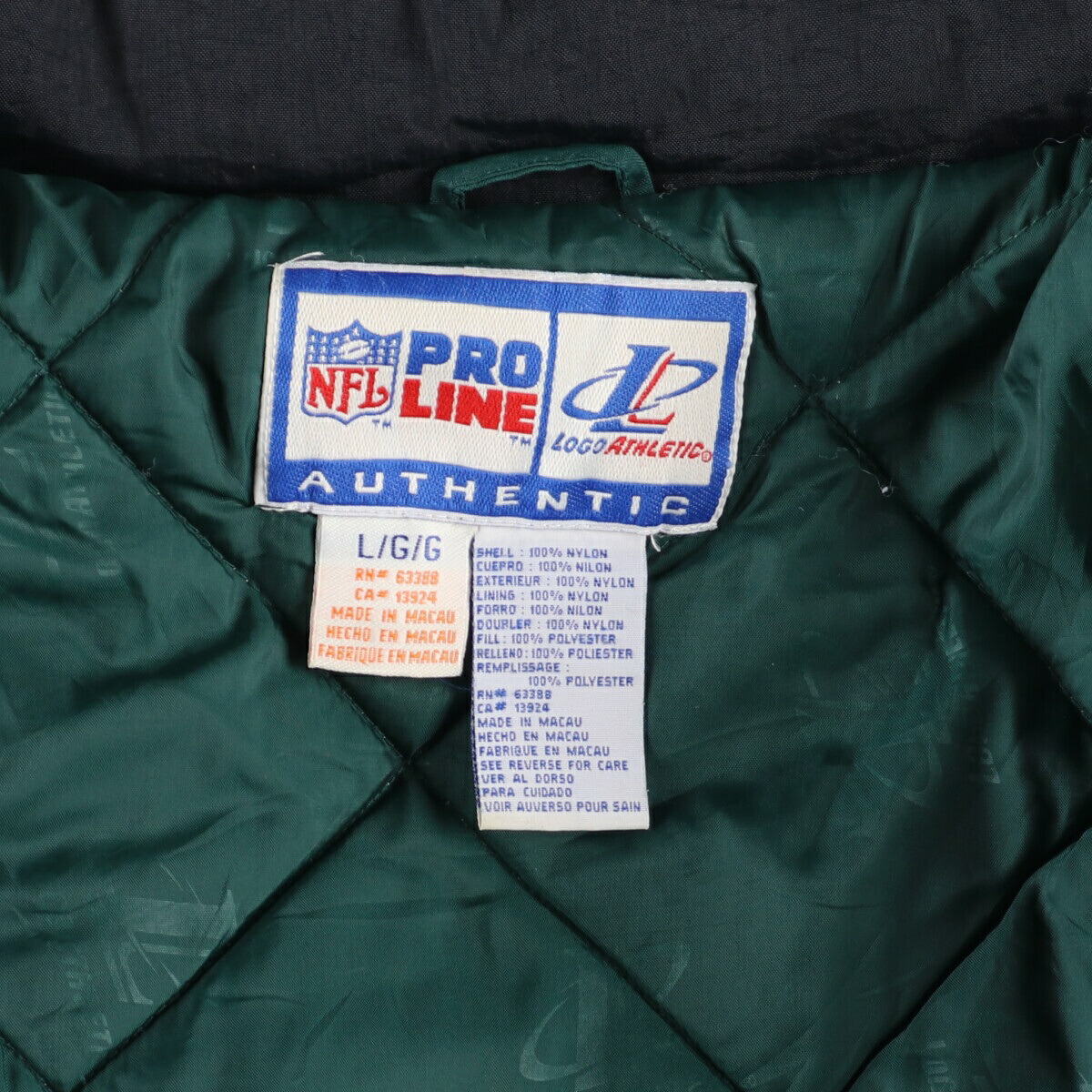 古着 90年代 LOGO ATHLETIC NFL GREEN BAY PACKERS グリーンベイ
