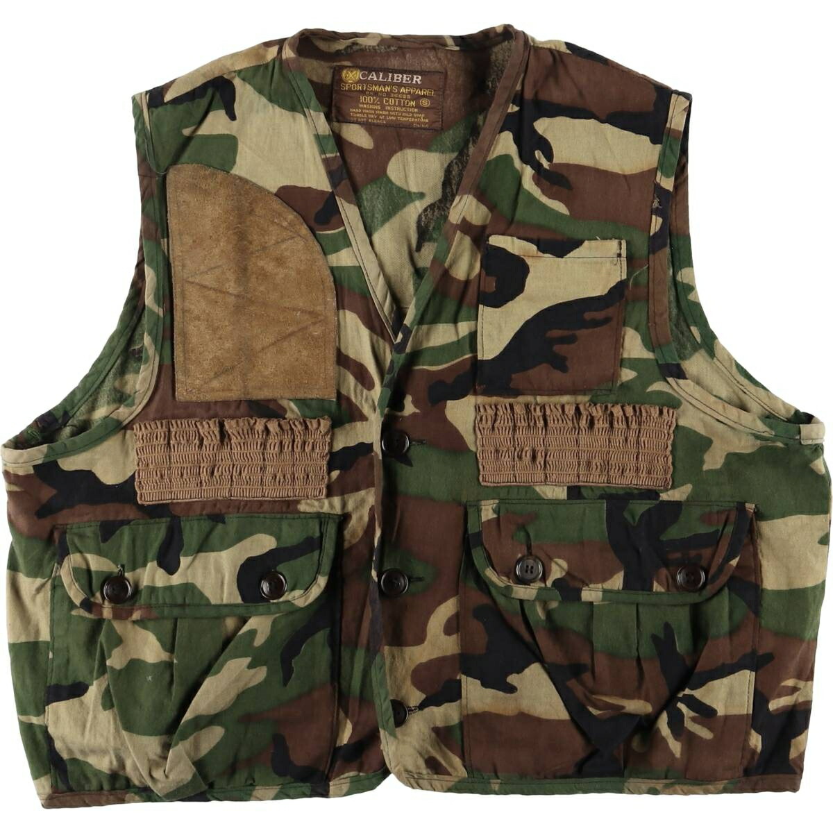 古着 70年代 CALIBER SPORTSMANS APPAREL 迷彩柄 ハンティングベスト