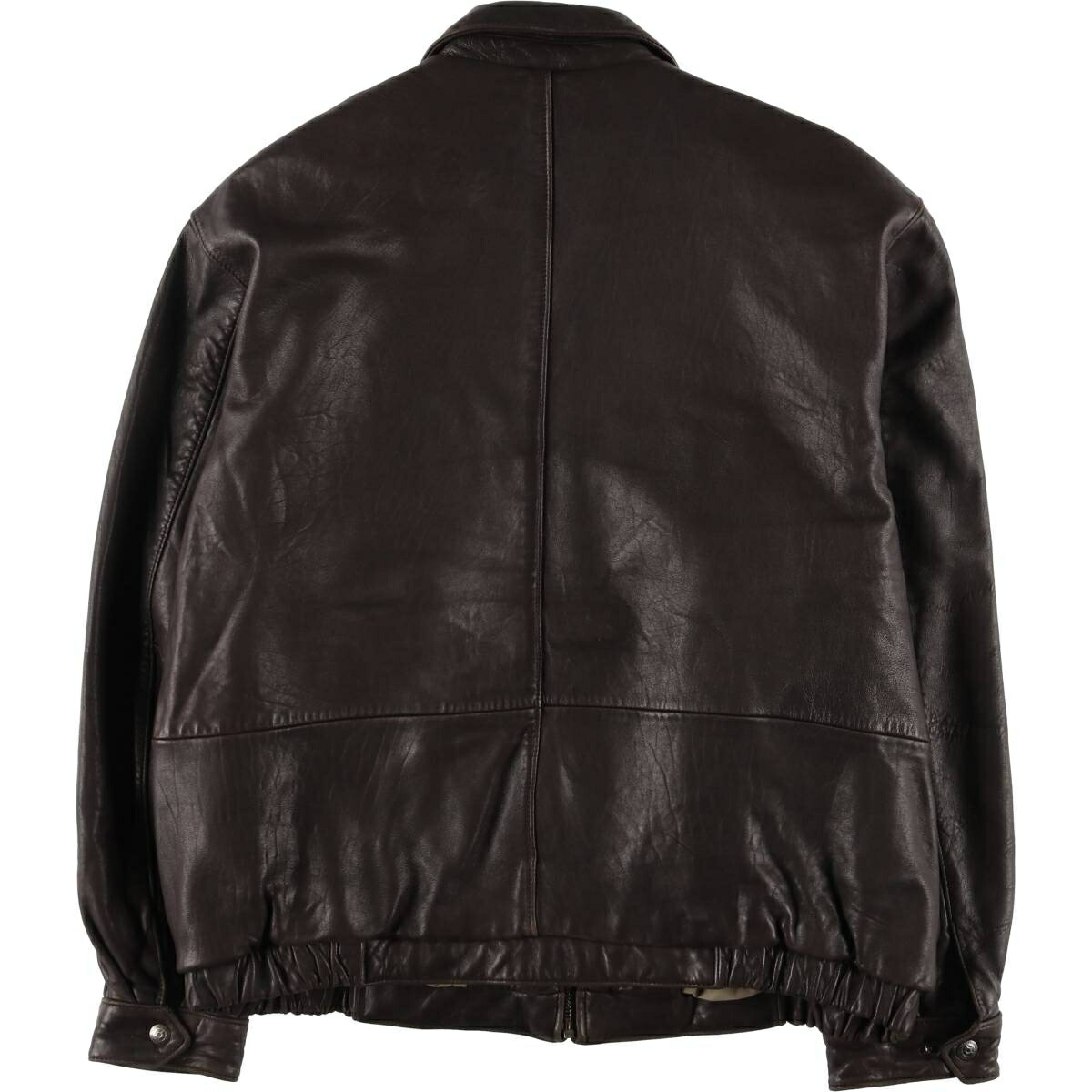 古着 J.PARK COUTURE スイングトップタイプ レザーブルゾン メンズXL