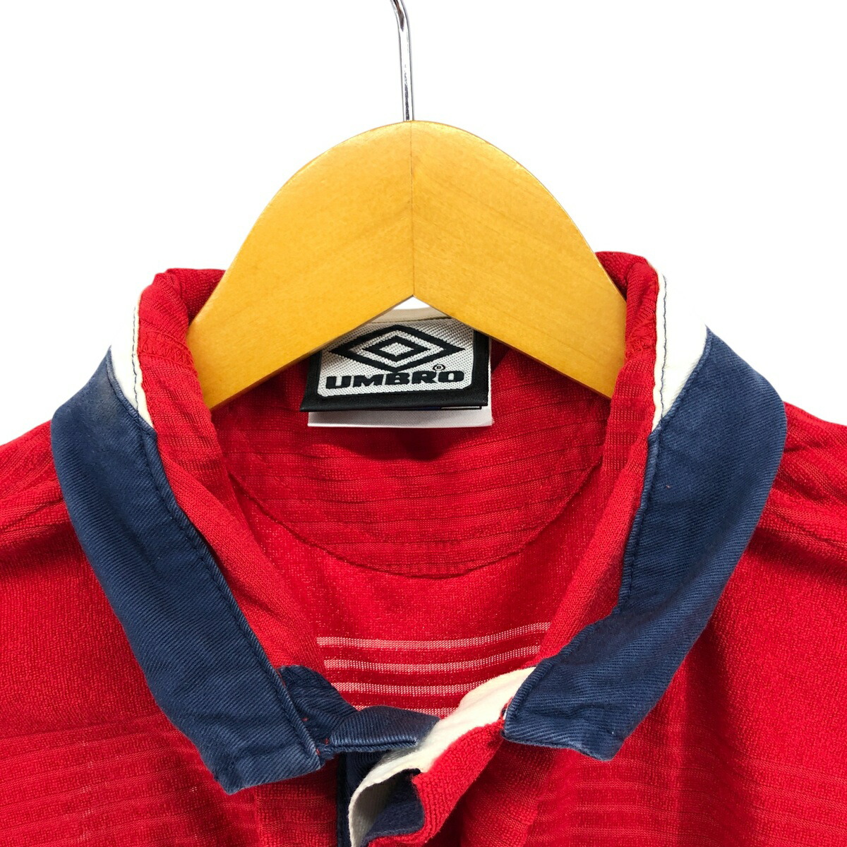 古着 90～00年代 アンブロ UMBRO イングランド代表 パイル地 襟付き