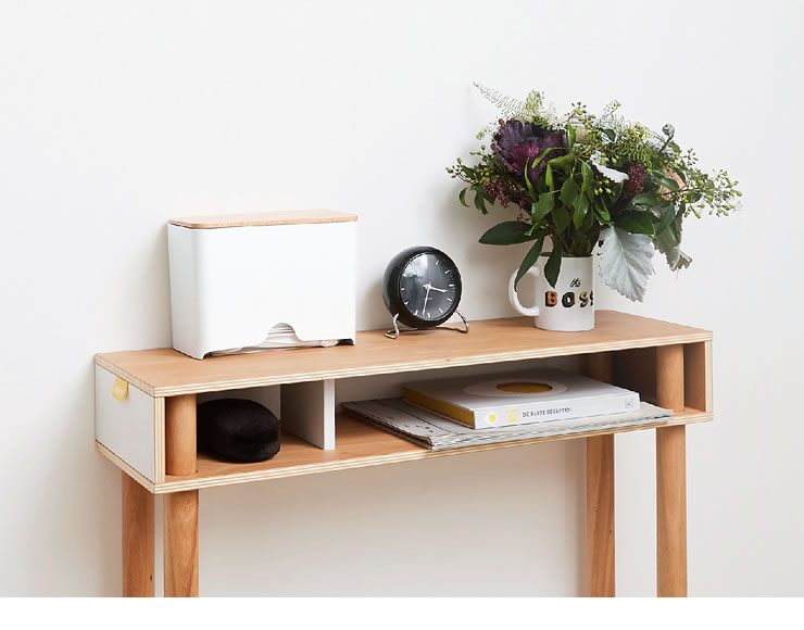 楽天市場】ideaco (イデアコ) コンパクトでスリムなシェルフPLYWOOD