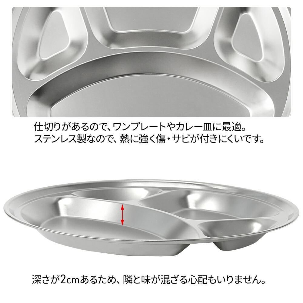 楽天市場】＼10枚購入⇒1枚あたり400円／ カレー皿 ステンレス