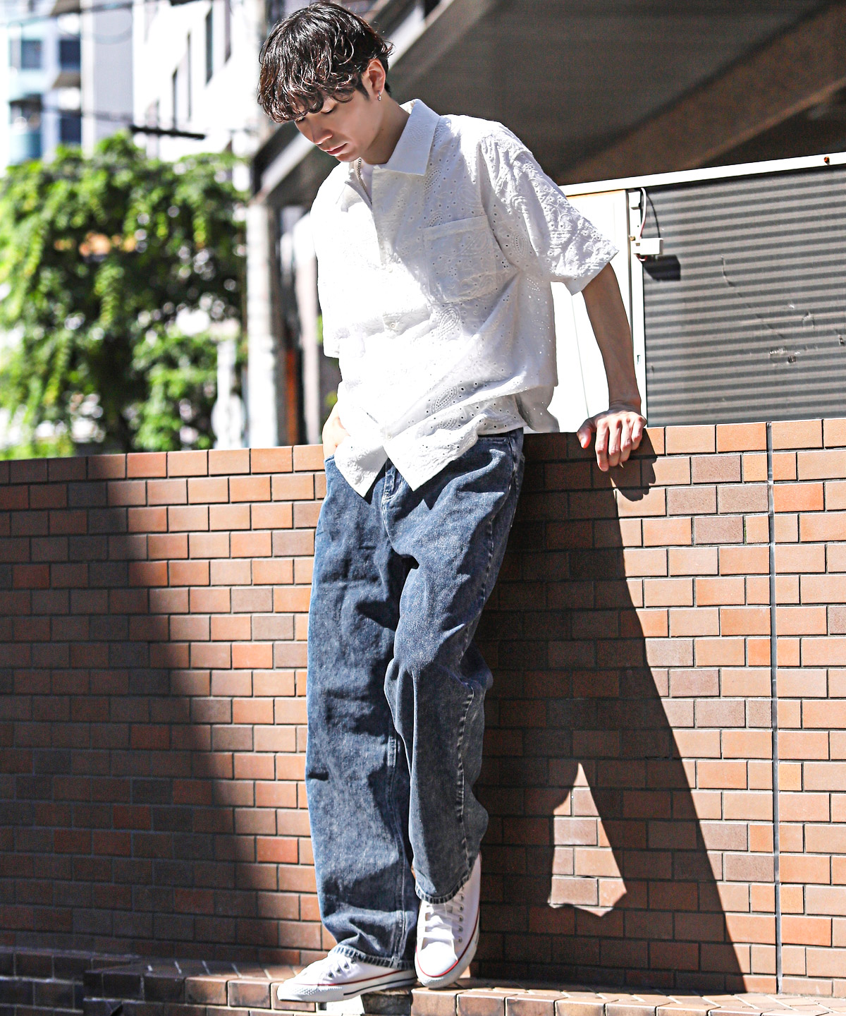 楽天市場】【送料無料】デニムパンツ バギーパンツ メンズ ワイド