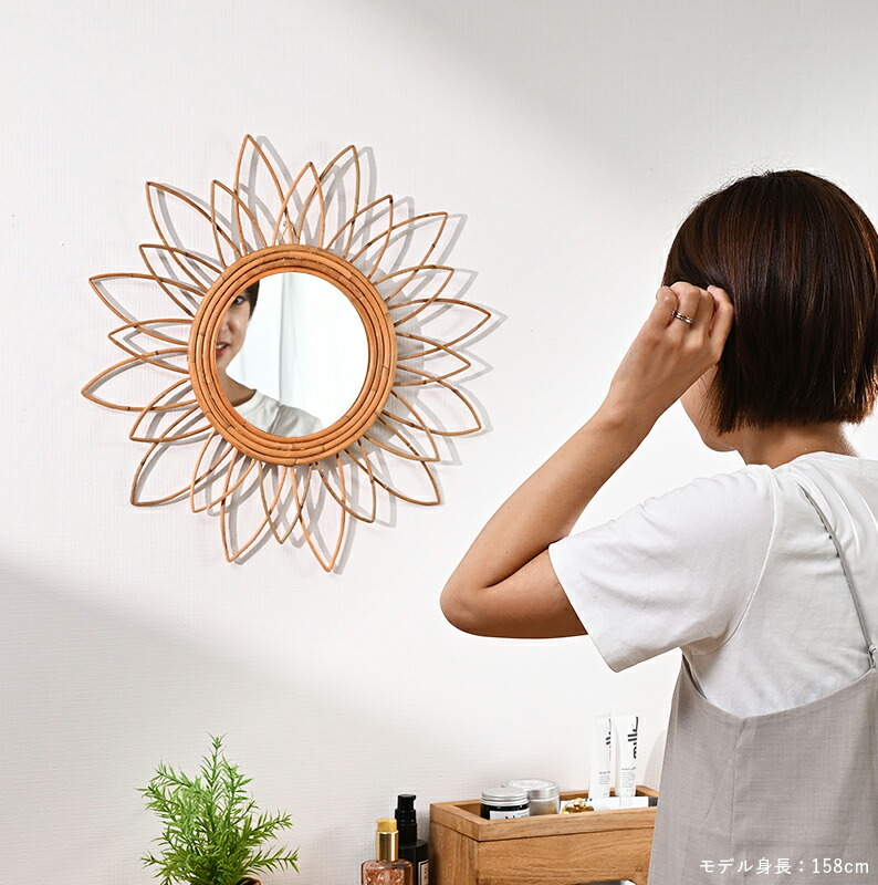 楽天市場】ラタンミラー ラタン雑貨 アジアン インテリア ボタニカル