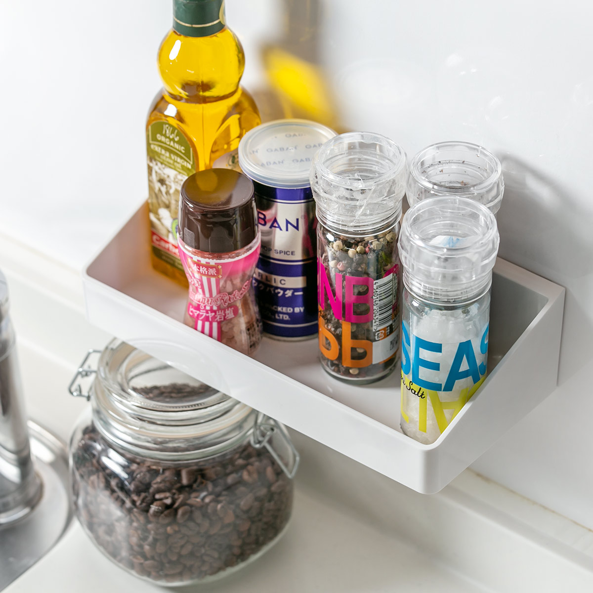 楽天市場】調味料ラック 吸着シート ポゼ （ 調味料スタンド スパイス