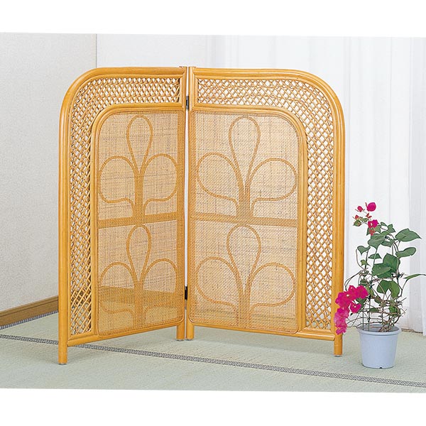楽天市場】衝立 3連 ラタン パーテーション 籐家具 高さ150cm （ 送料