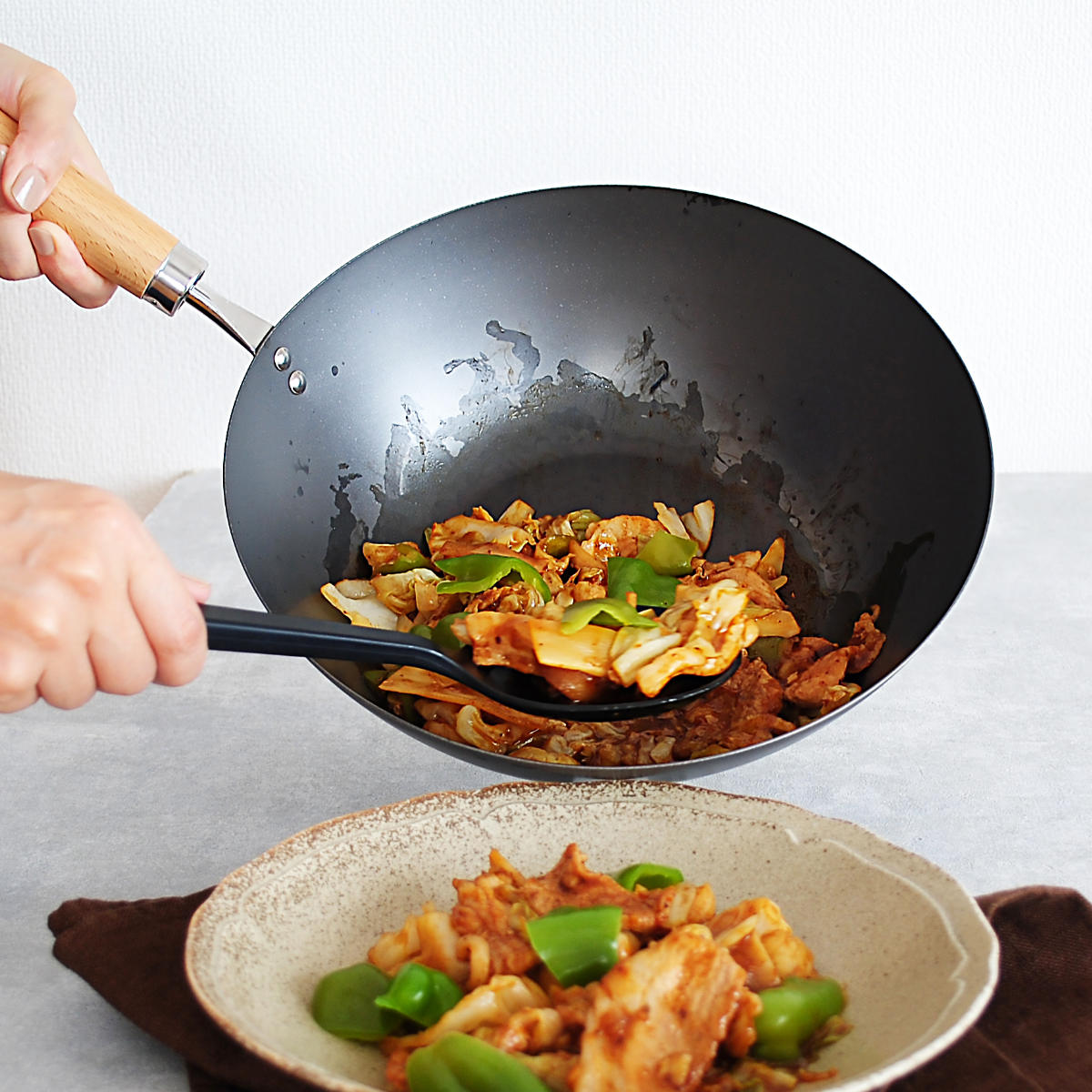 楽天市場】中華鍋 27cm IH対応 ロクサン 63 Tsubame 窒化鉄フライパン