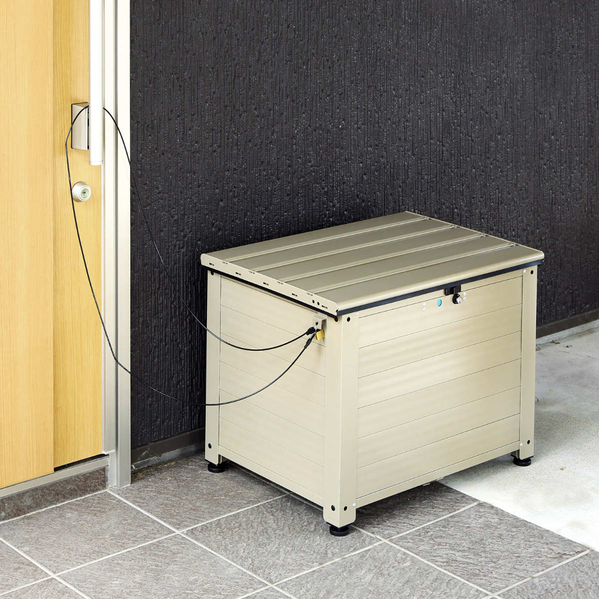 楽天市場】宅配ボックス アルミベンチ型宅配ボックス レシーボ 幅64cm