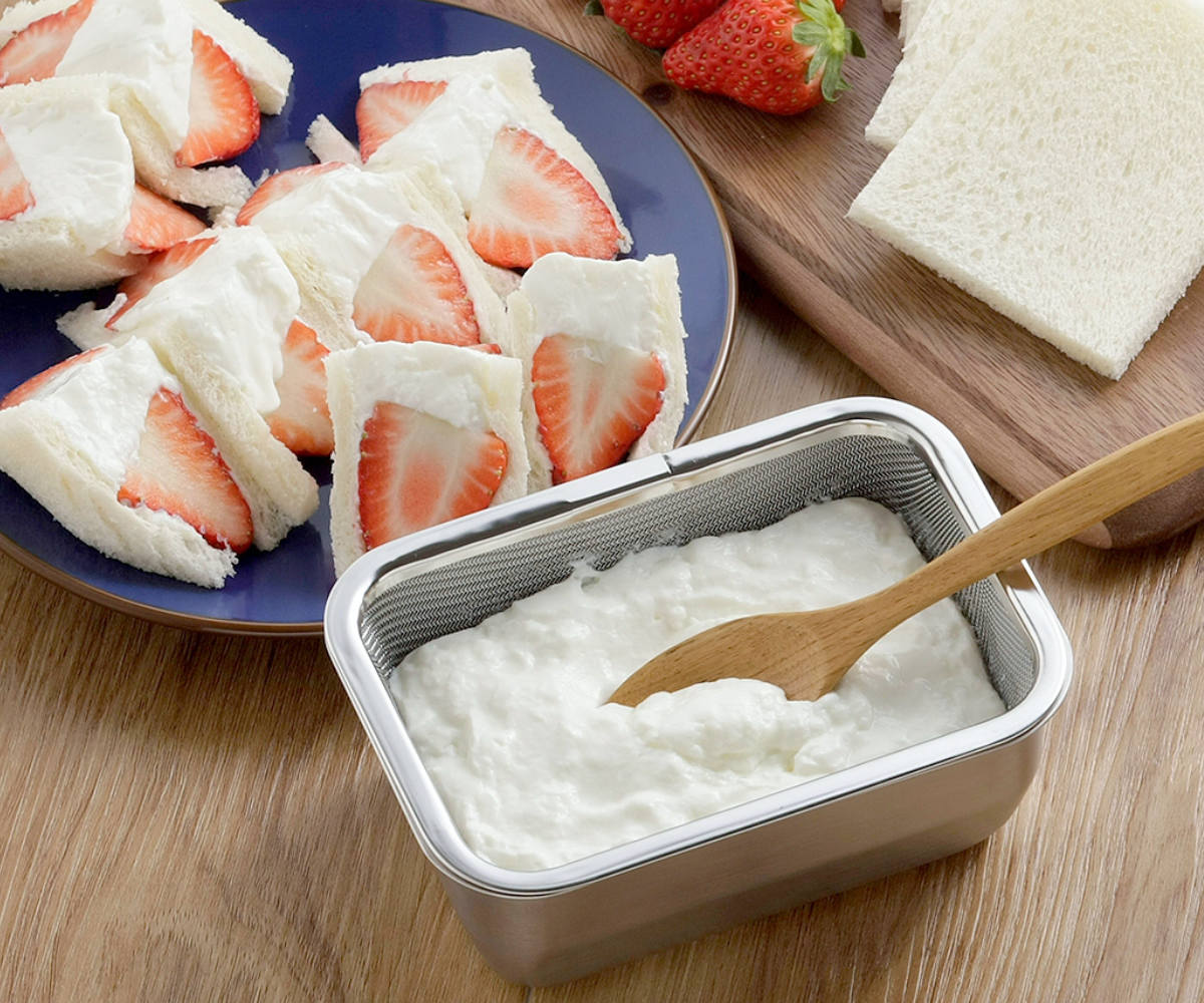 楽天市場】水切りバット 3点セット 蓋付き ステンレス製 ヨーグルトの