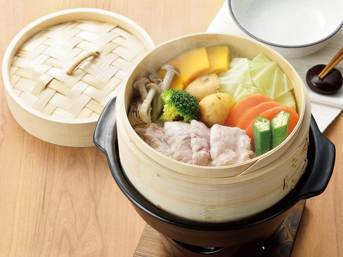 楽天市場】せいろ付き寄せ鍋 コンロセット 陶器製 和ごころ懐石 卓上鍋
