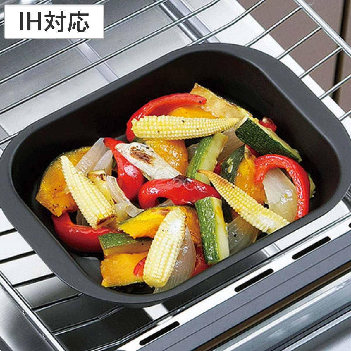 楽天市場】グリルパン 12×15cm IH対応 鉄製 ミニ 角型 ランチーニ 蓋