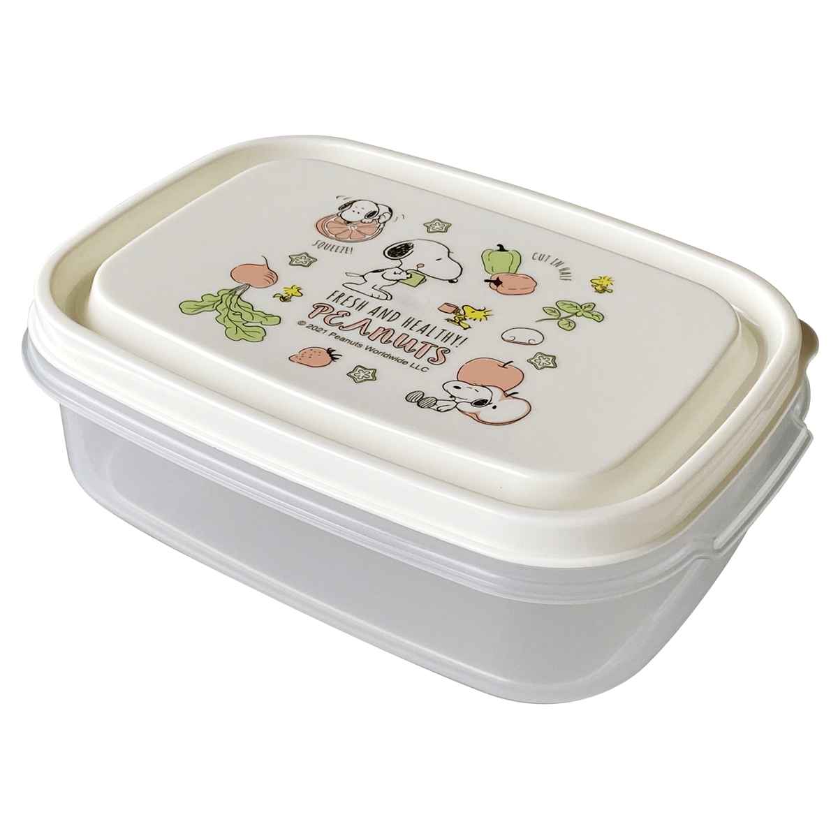 楽天市場】保存容器 940ml スヌーピー 抗菌フードキーパー 長型