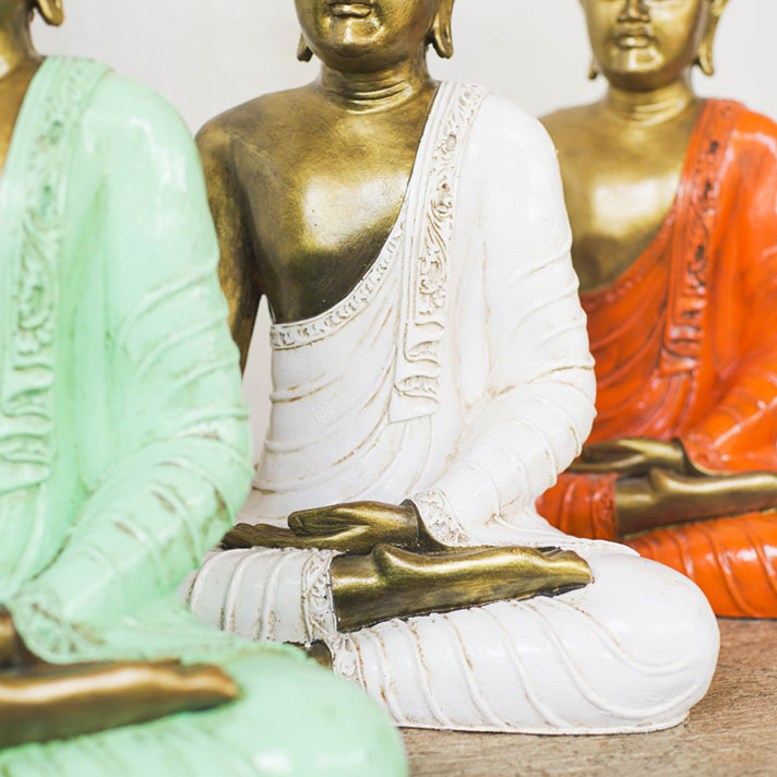 タイランド仏陀 / 3カラー タイ涅槃仏 タイ 仏像 玄関 置物 オブジェ