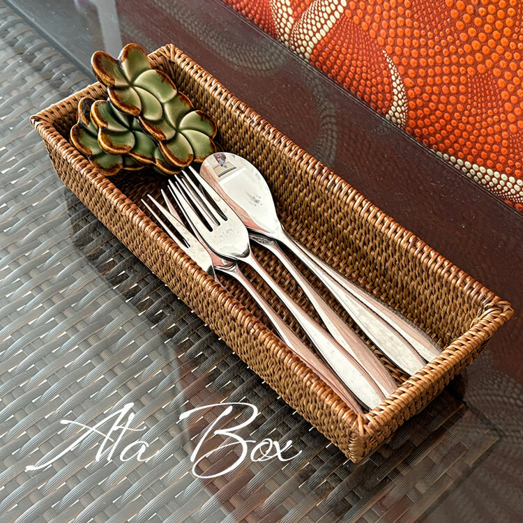 アタ製カトラリーボックス【54751】 /アジアン雑貨・バリ雑貨