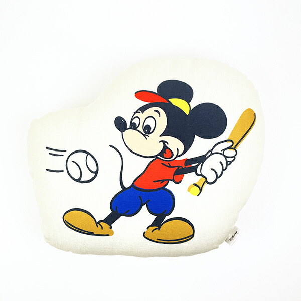 ディズニー Disney ミッキーマウス ダイカットクッション 三郷陶器
