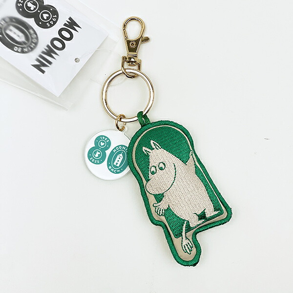 ムーミン 80th ぷっくりチャーム (グリーン) キーホルダー MOOMIN