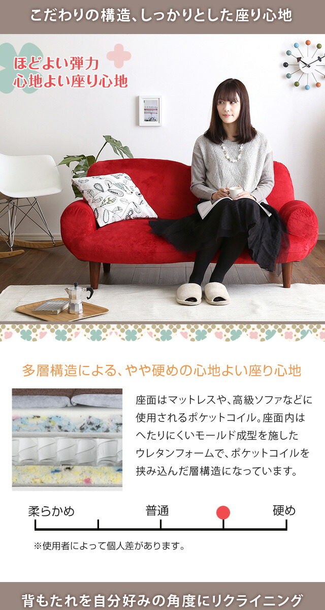 楽天市場】2人掛け14段階リクライニングソファ【 Nastro-ナストロ