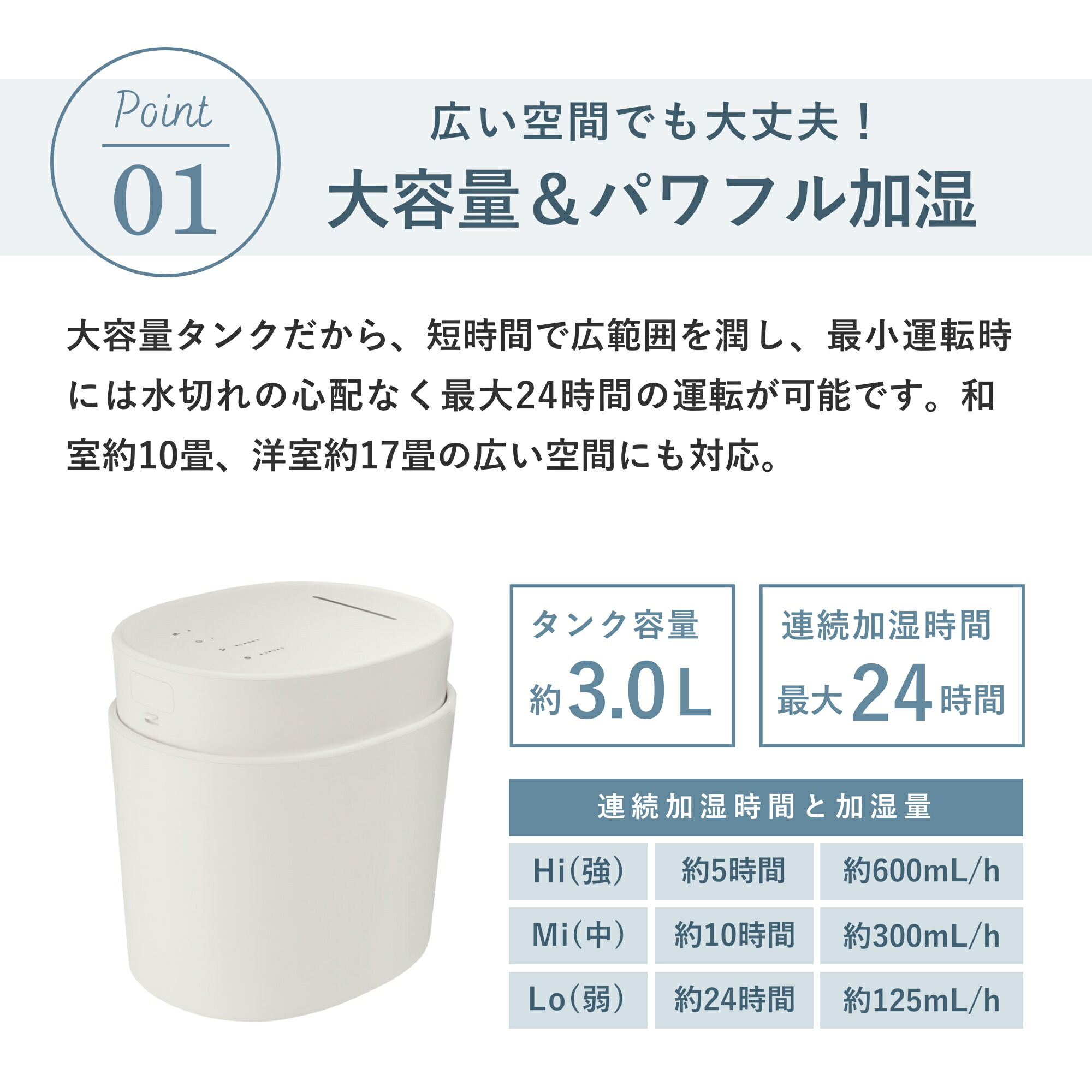 楽天市場】【2つ選べる特典付】プラスマイナスゼロ 加湿器 スチーム式