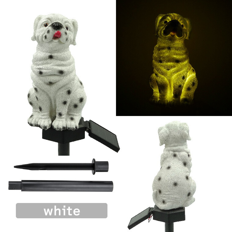 楽天市場】ソーラー イルミネーション ガーデンライト 屋外用 犬 子犬