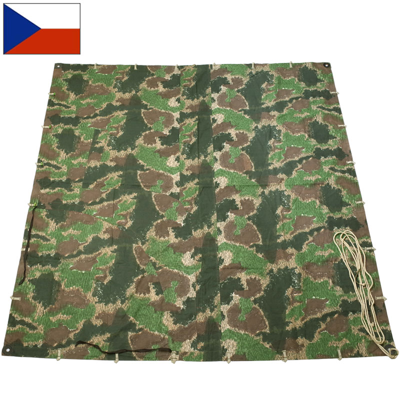 楽天市場】チェコ軍 50s テントシート クラウドカモ デッドストック
