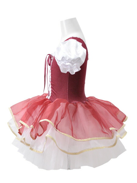バレエ チュチュ 子供 ワインレッド レオタード tutu バレエ衣装