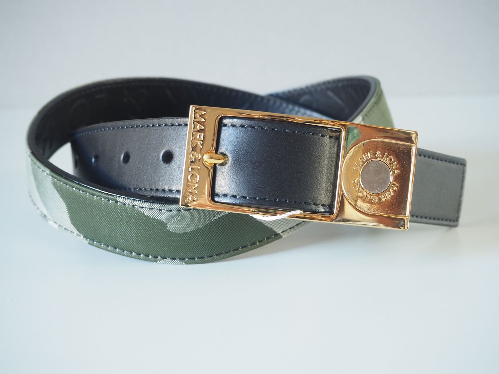 MARK&LONA - Montage Belt | マーカー付きベルト | カーキ | ユニ