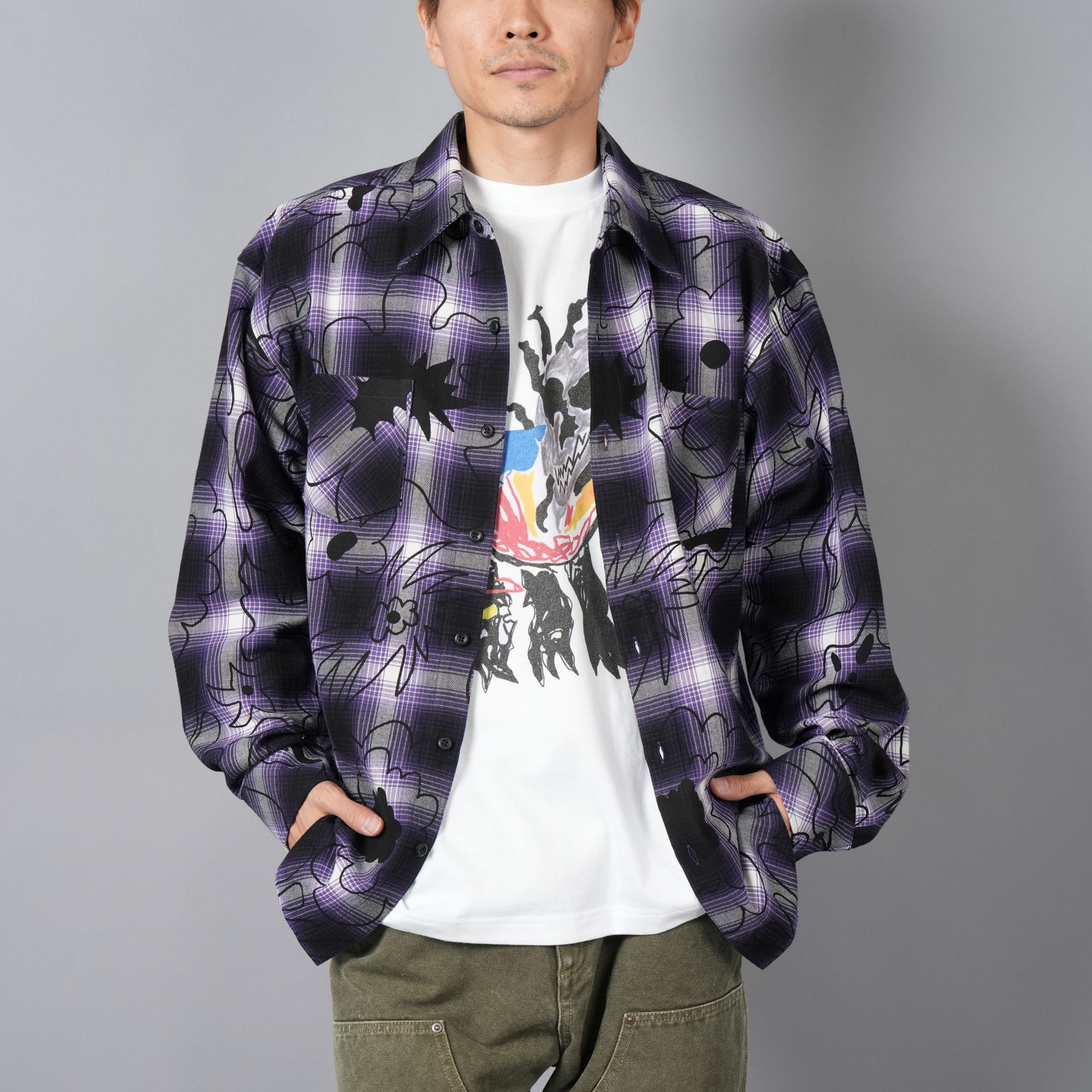 Rafu - 【ラスト1点】【限定】 Hank×Rafu shirt / ネルシャツ