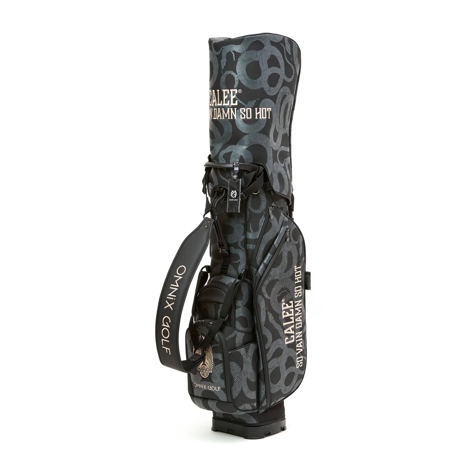CALEE - ×OMNiX GOLF SNAKE PATTERN CADDIE BAG (BLACK) / ×オム